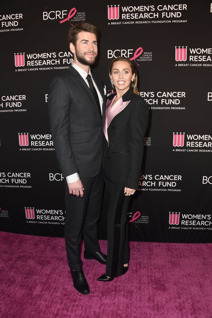 Miley Cyrus Liam Hemsworth at Cancer Research Fund Gala 2019