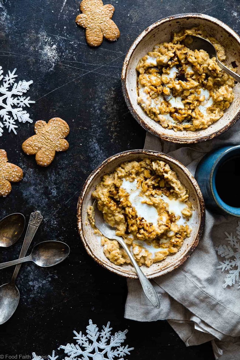 Gingerbread High-Protein Oatmeal