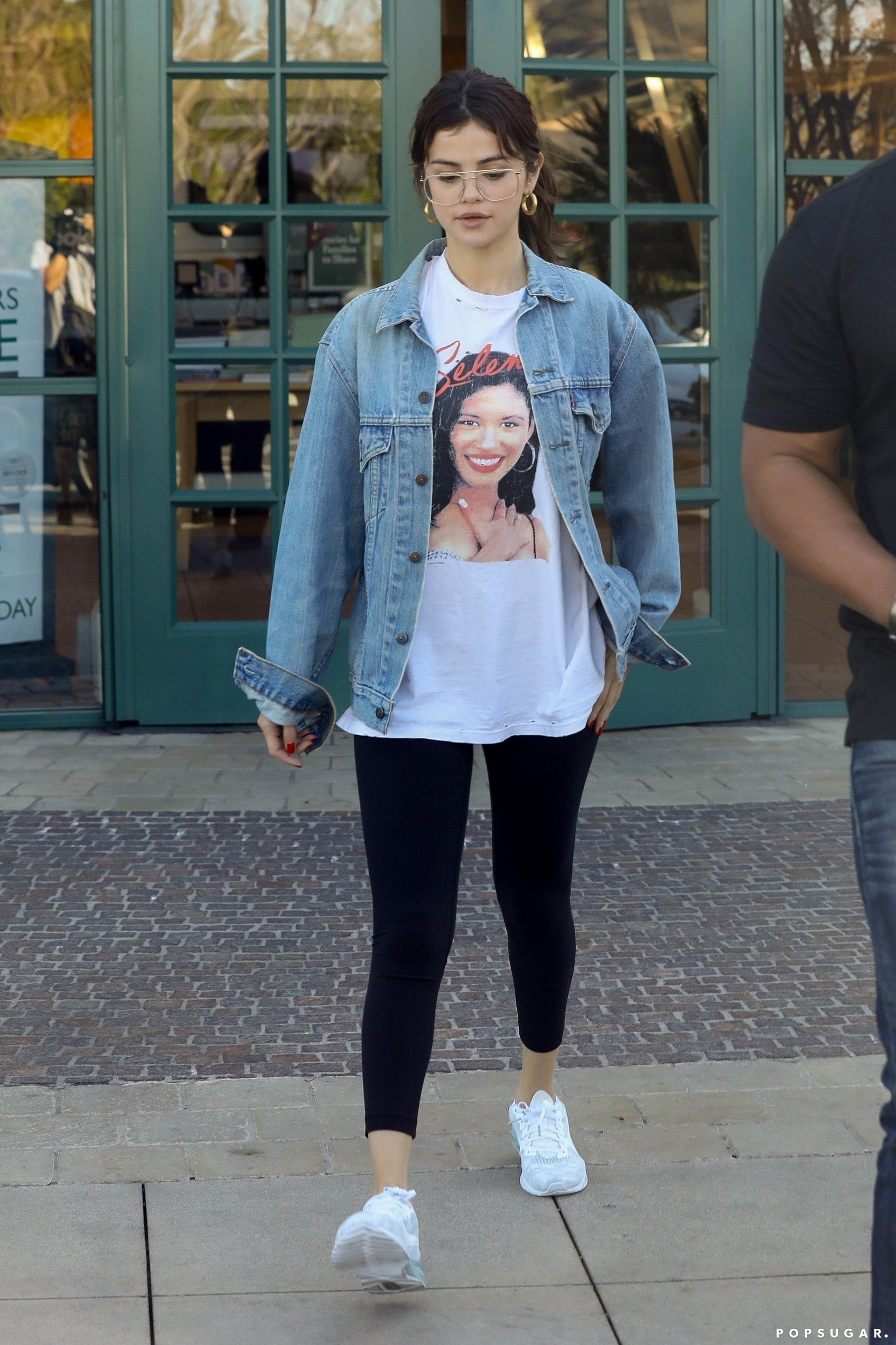 Selena Gomez Wearing Justin Bieber's 