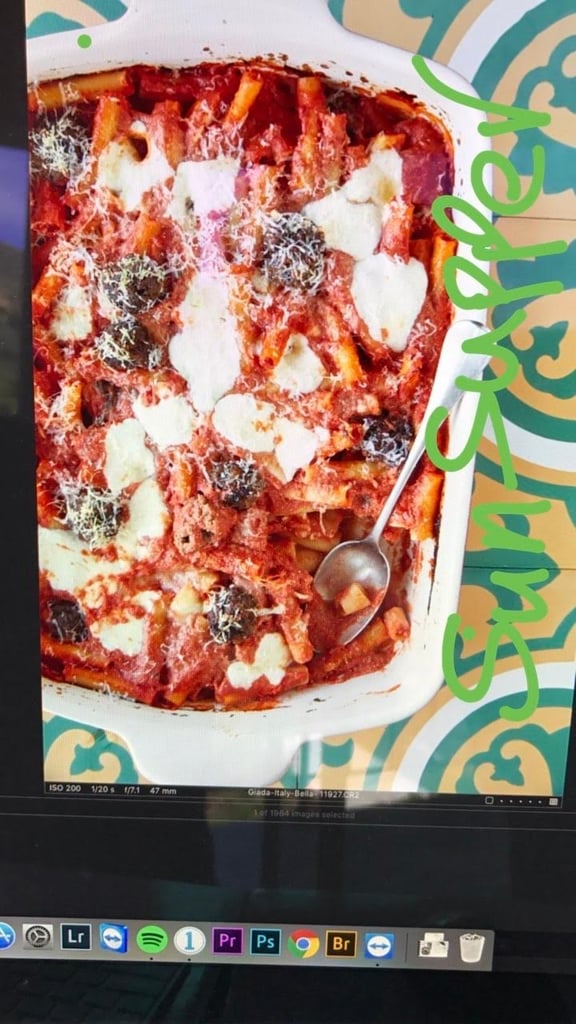 Giada's Sunday supper looks a little something like this.