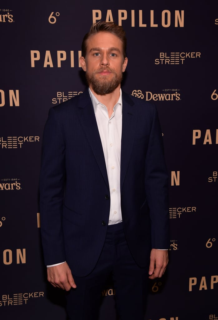 Charlie Hunnam and Rami Malek at Papillon Premiere Aug. 2018