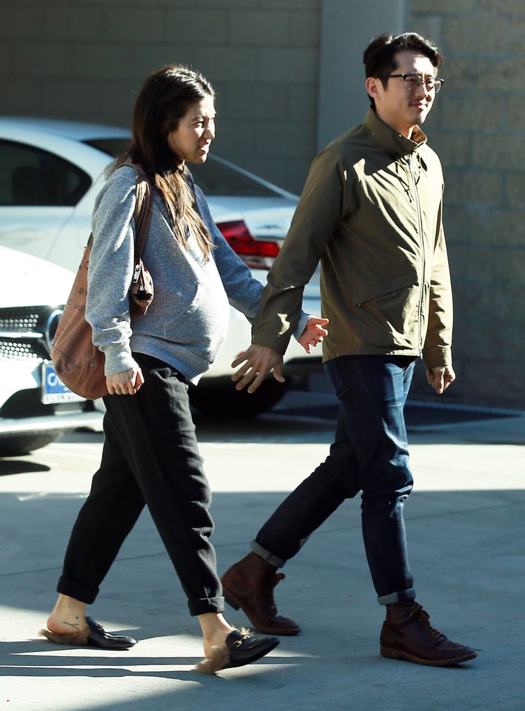 Steven Yeun And Joana Pak Out In La January 2017