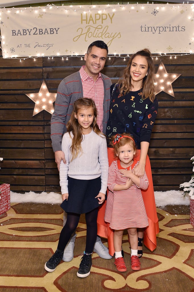 Jessica Alba and Her Family at Baby2Baby Holiday Party