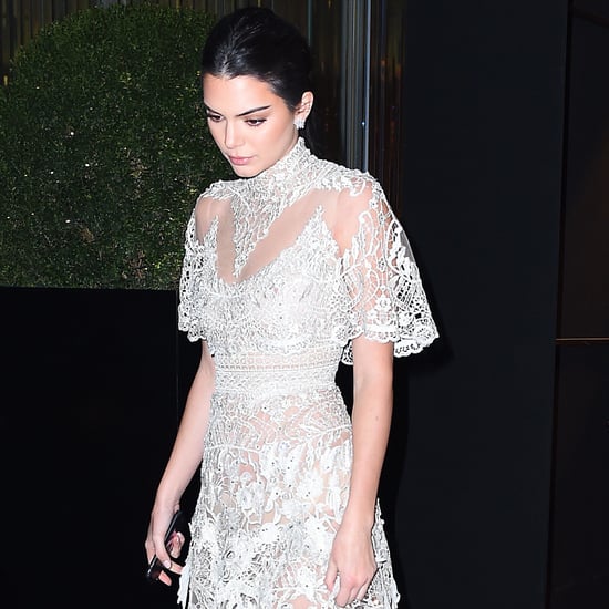 Kendall Jenner Wearing Elie Saab Jan. 2017