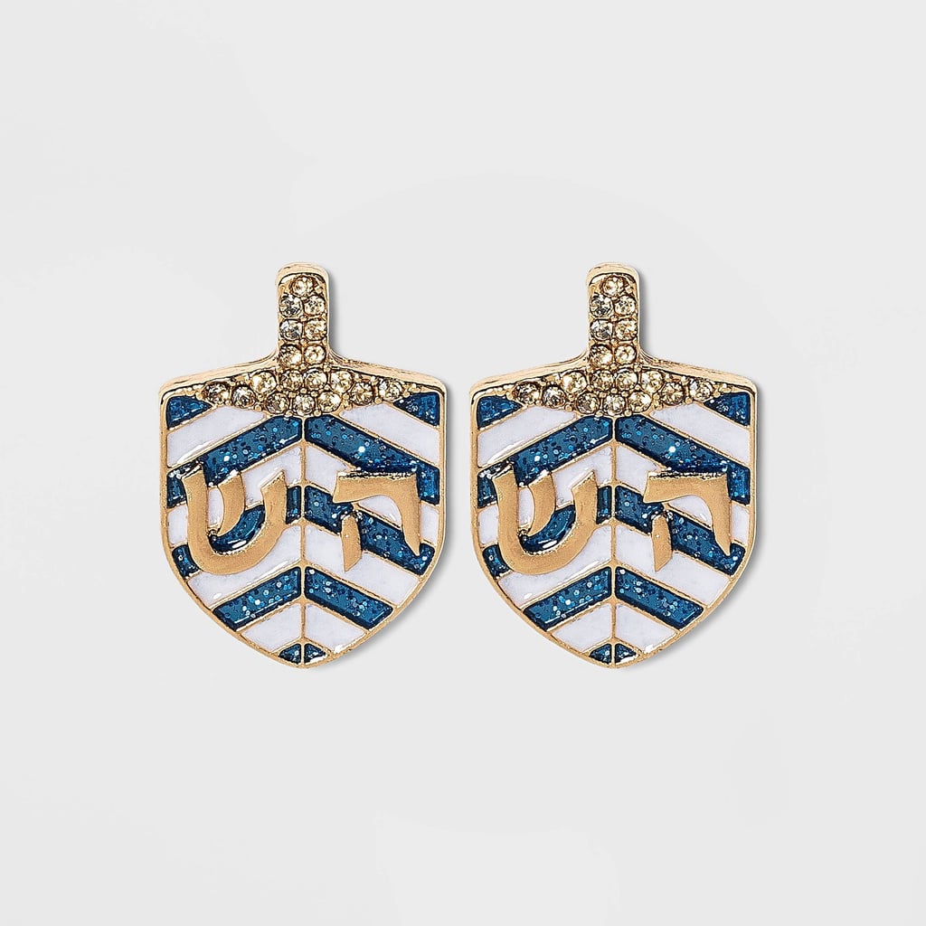 Hanukkah Earrings: Sugarfix by BaubleBar Dreidel Stud Earrings