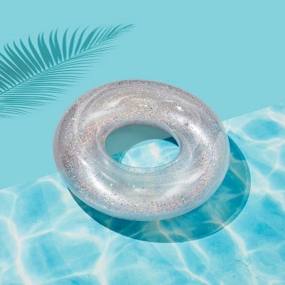 Silver Glitter Swim Tube