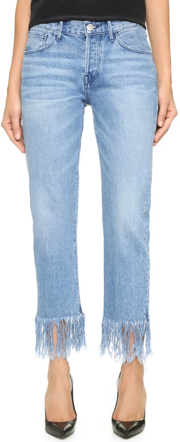 3x1 WM3 Straight Crop Fringe Jeans ($295)