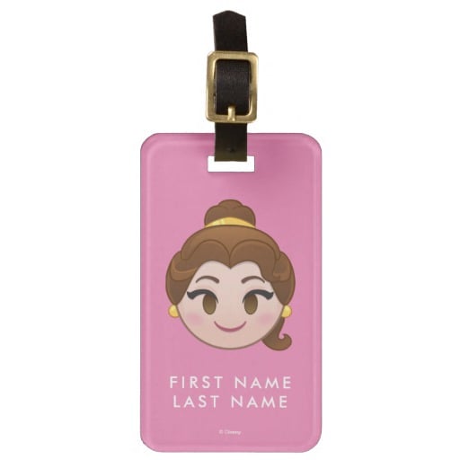 Beauty and the Beast Emoji Belle Luggage Tag ($10)