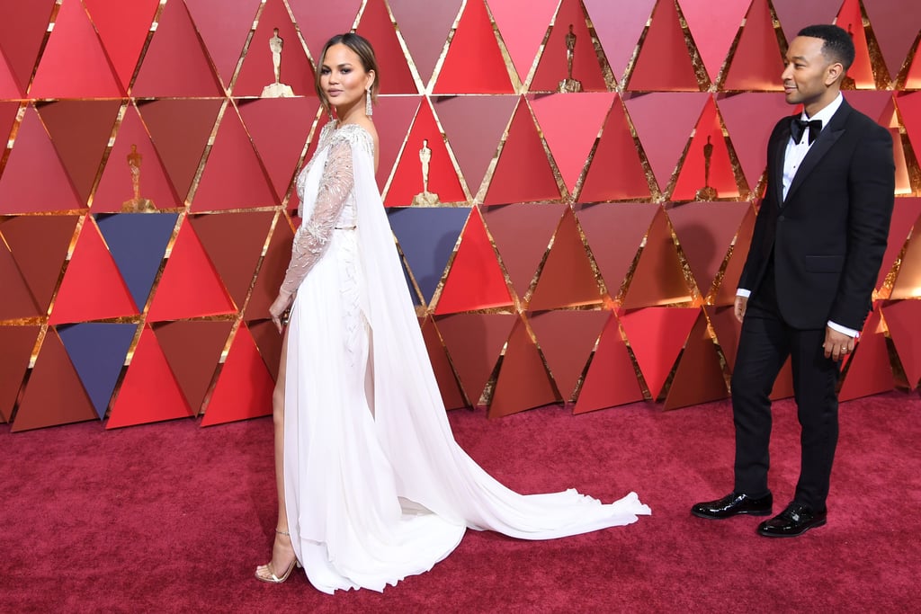 Chrissy Teigen and John Legend at the 2017 Oscars
