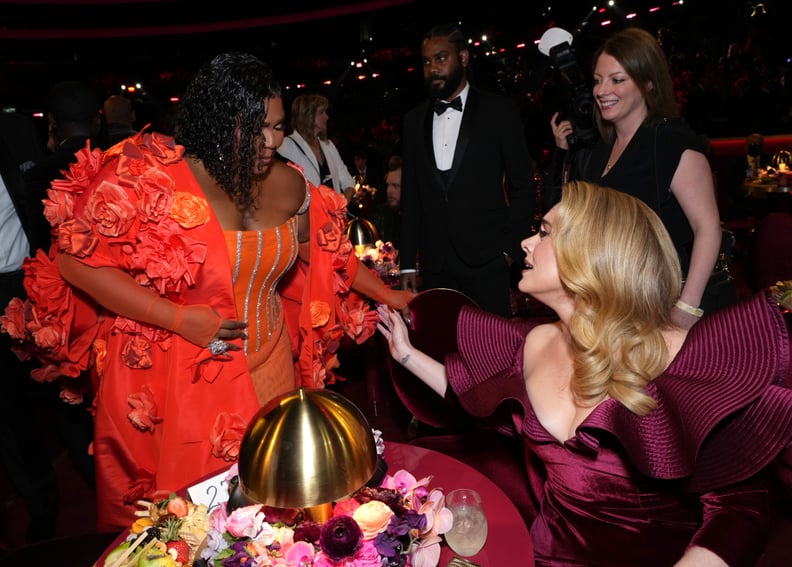 Adele and Lizzo at the 2023 Grammys