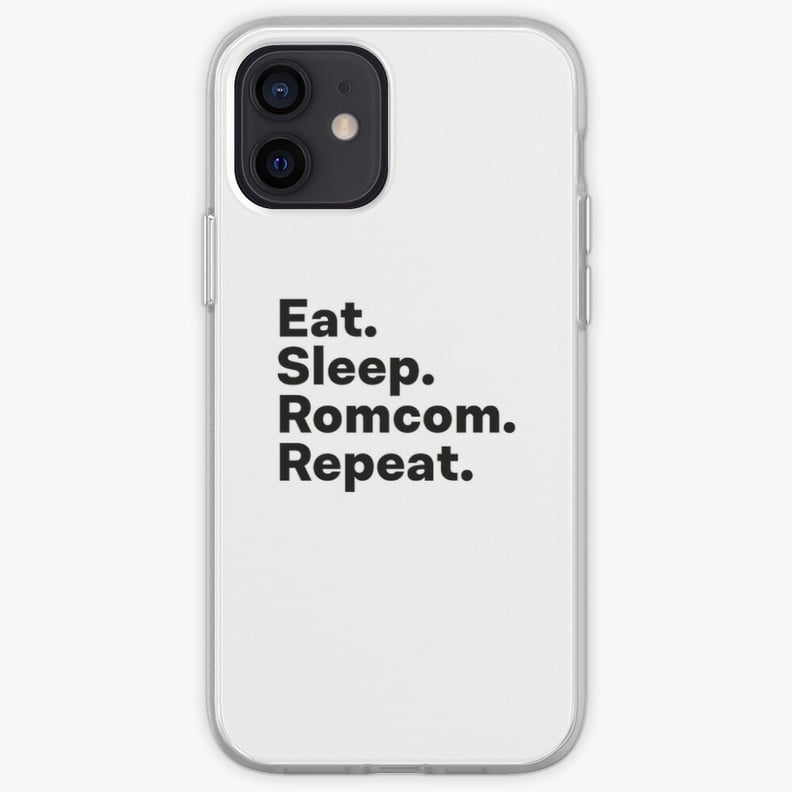 'Eat Sleep Romcom Repeat' iPhone Cover