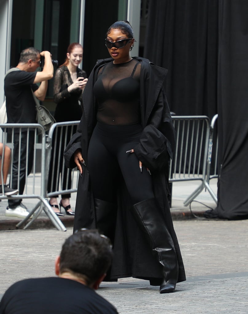 Megan Thee Stallion at the Balenciaga NYC Show