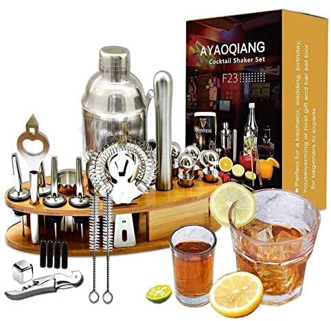 24-Piece Bartender Kit Cocktail Shaker Set