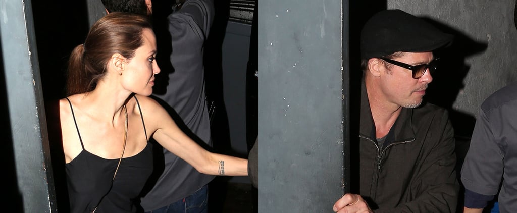 Angelina Jolie and Brad Pitt at the Troubadour