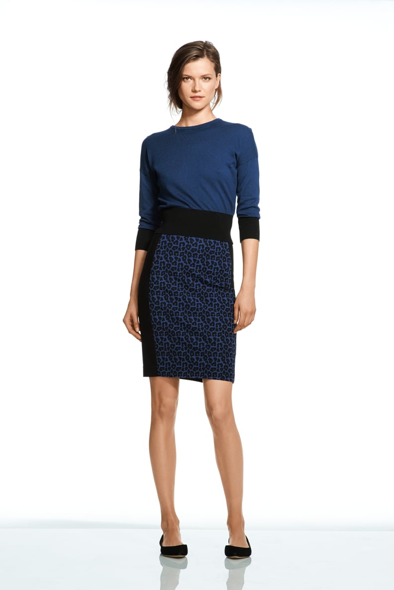 Roland Mouret For Banana Republic Leopard Pencil Skirt