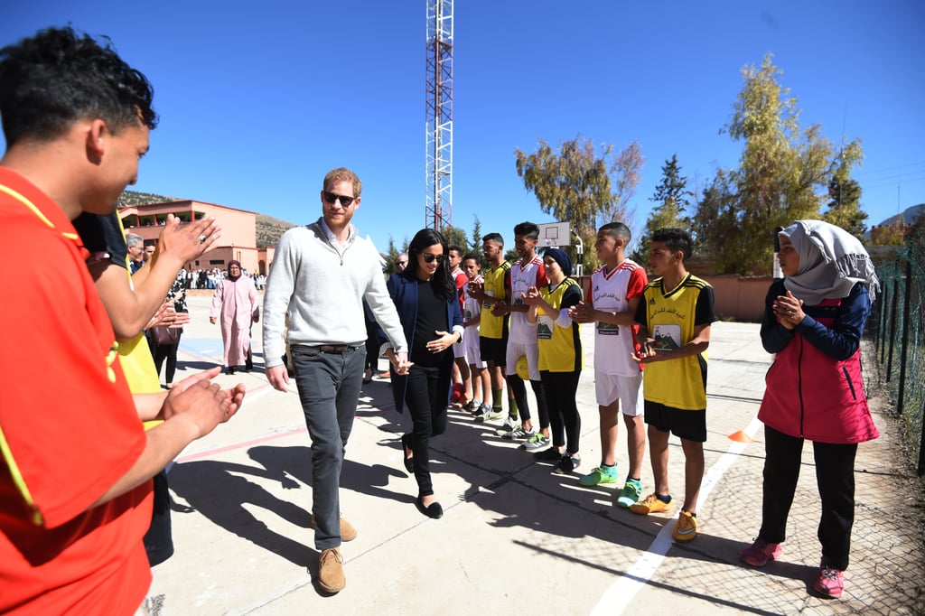 Prince Harry Meghan Markle Visit School on Morocco Tour 2019