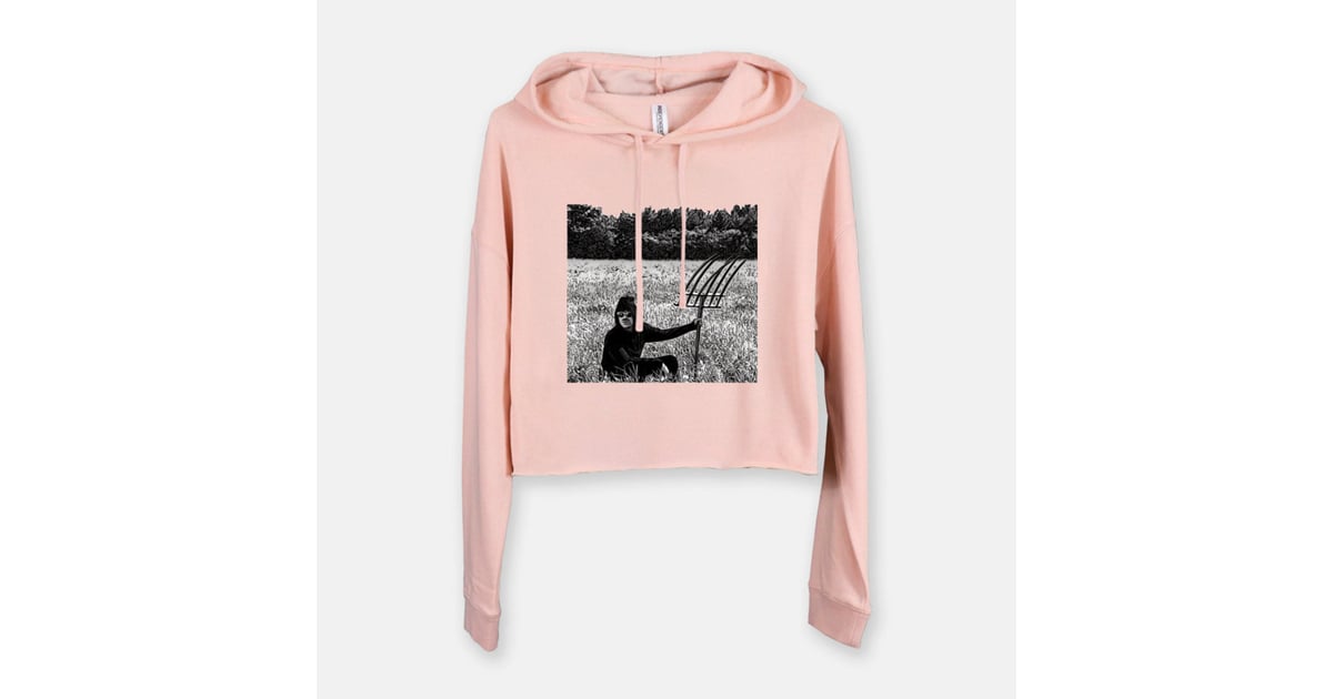 rose cropped hoodie