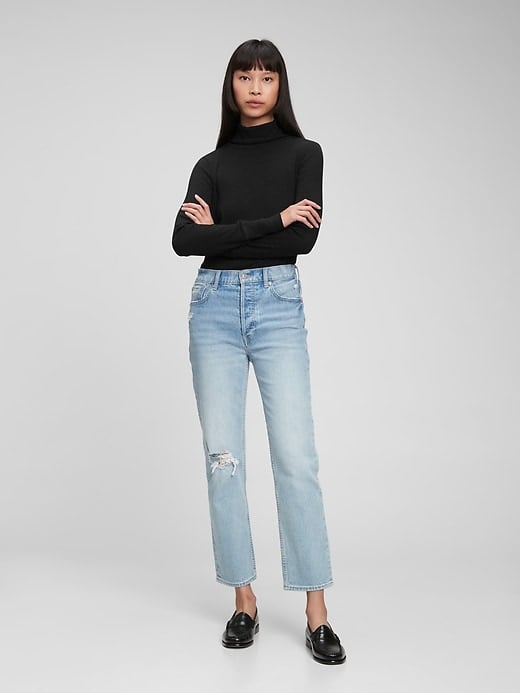 Gap Ribbed Turtleneck T-Shirt
