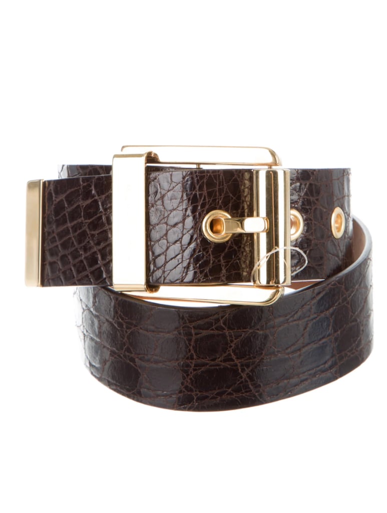 Michael Kors Alligator Buckle Belt