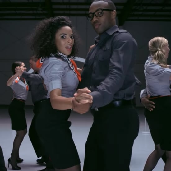 Flight Attendant Performs Virgin America Video