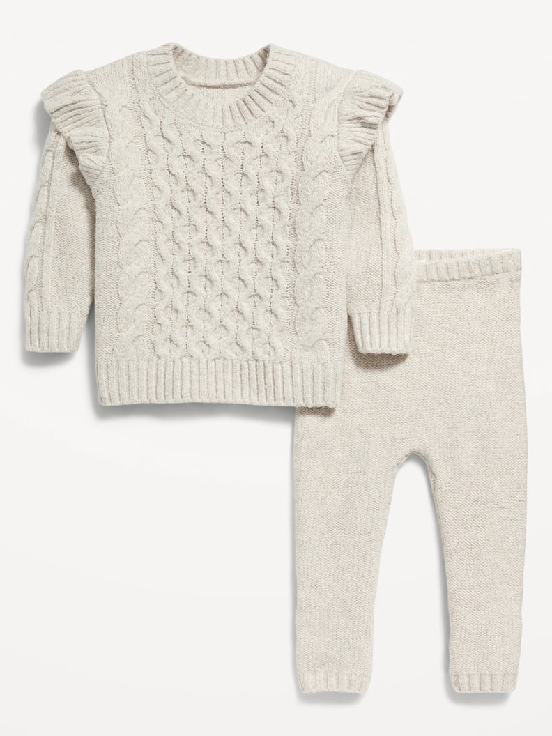 Old Navy Ruffle-Trim Cocoon Sweater and Pants Set for Baby