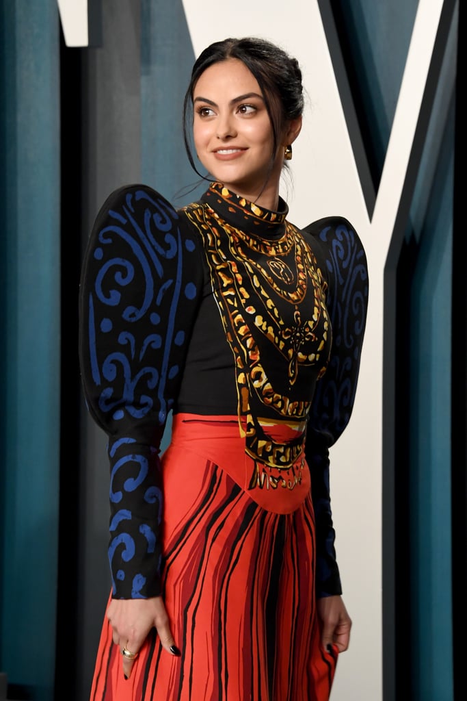 Camila Mendes's Moschino Dress at the Oscars Afterparty 2020