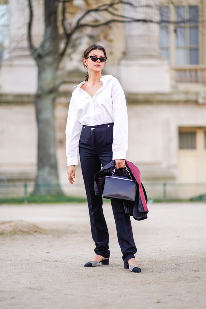 How to style this corset with an oversized shirt. High waist under
