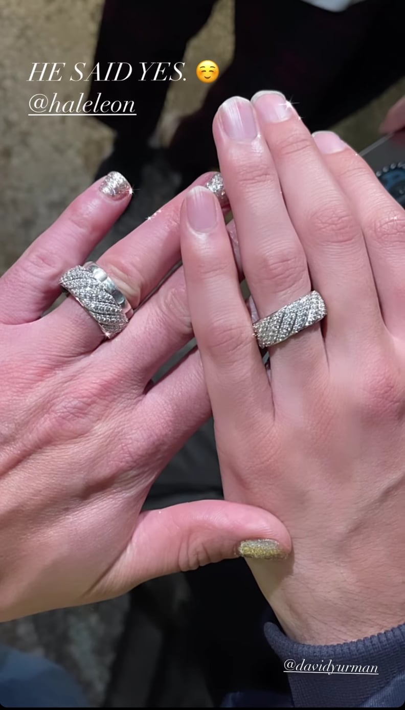 Frankie Grande and Hale Leon's Matching Engagement Rings