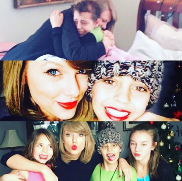 Taylor Swift Visits Cancer Patient December 2015 Popsugar Celebrity 