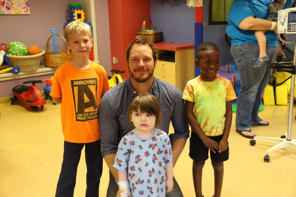 Chris Pratt Visits Our Lady of the Lake Children's Hospital