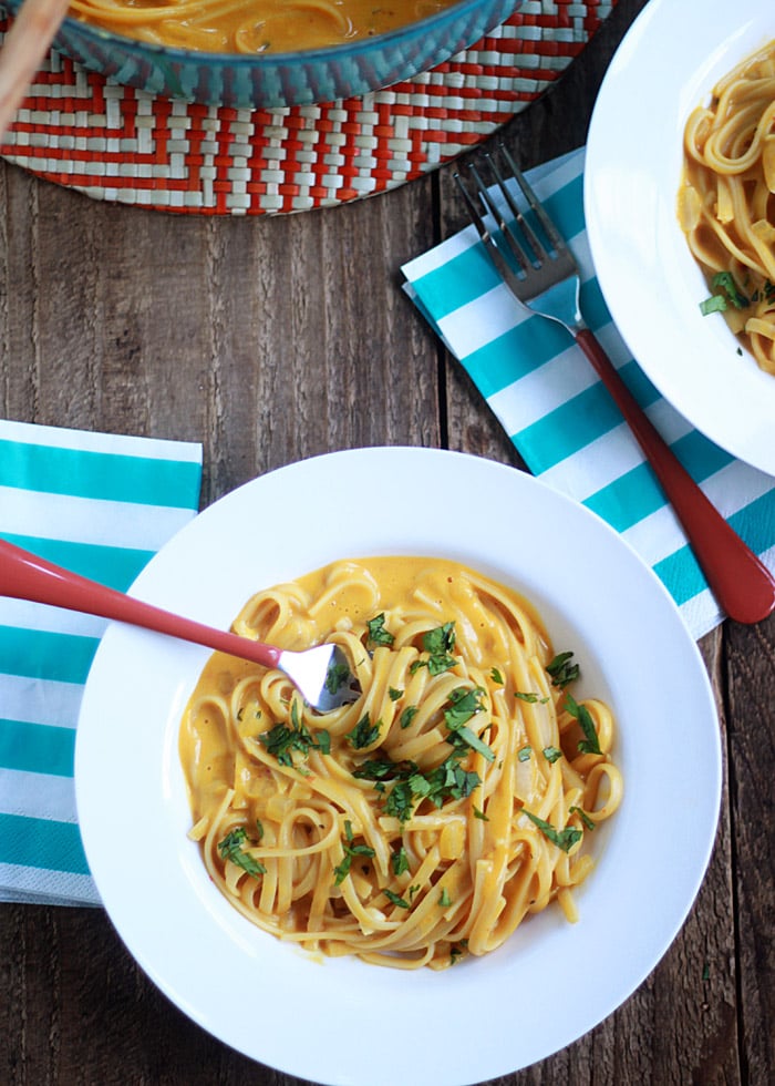 One-Pot Creamy Pumpkin Pasta