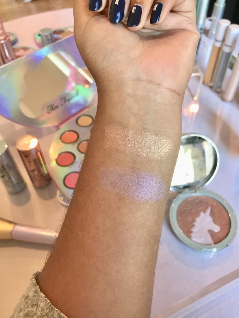 Too Faced Unicorn Tears Iridescent Mystical Bronzer Swatches