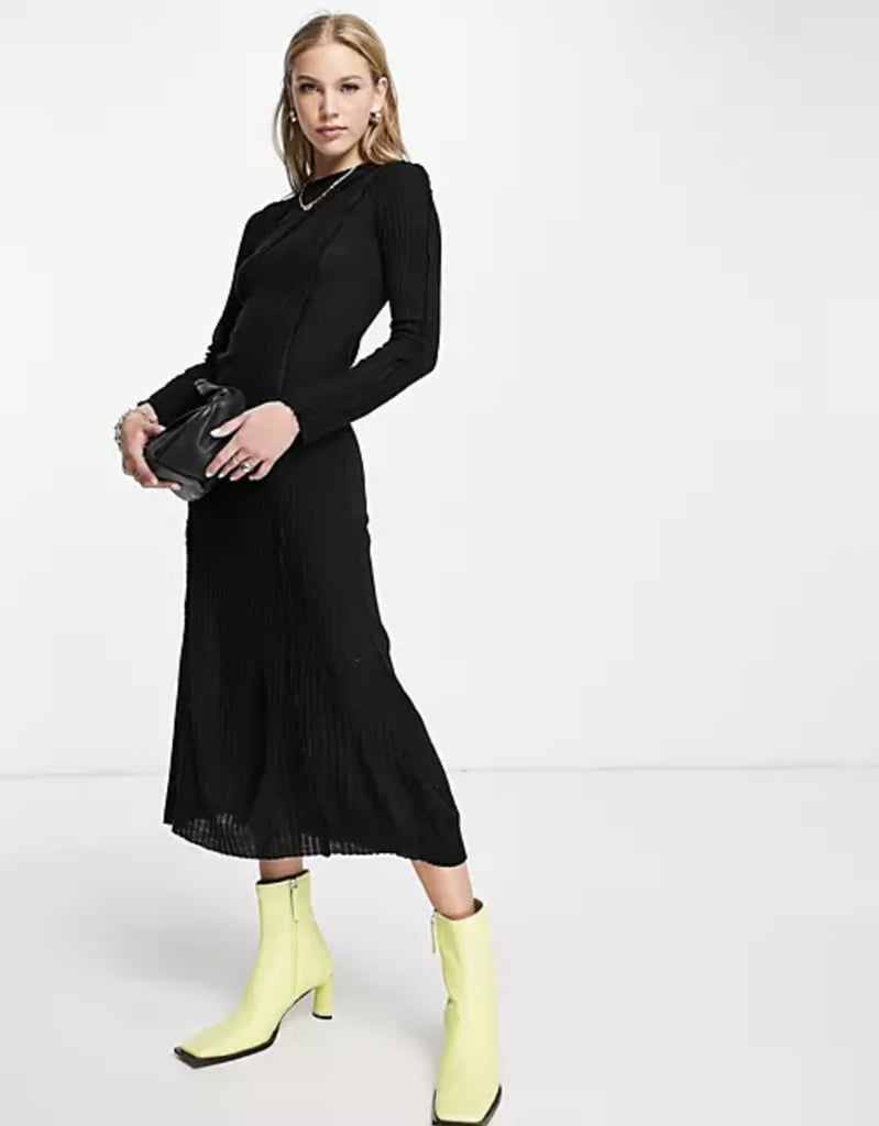 ASOS Design Long Sleeve Midi Dress