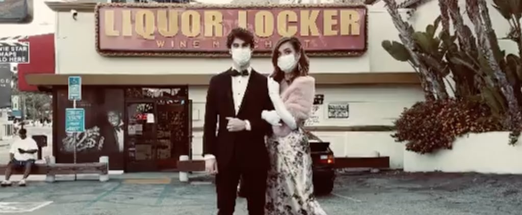 Darren Criss and Mia Swier Radiate Glamour at Their Socially Distanced Hollywood Premiere