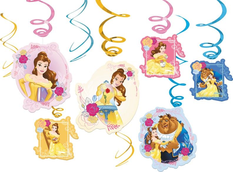 Beauty and the Beast Swirl Decorations