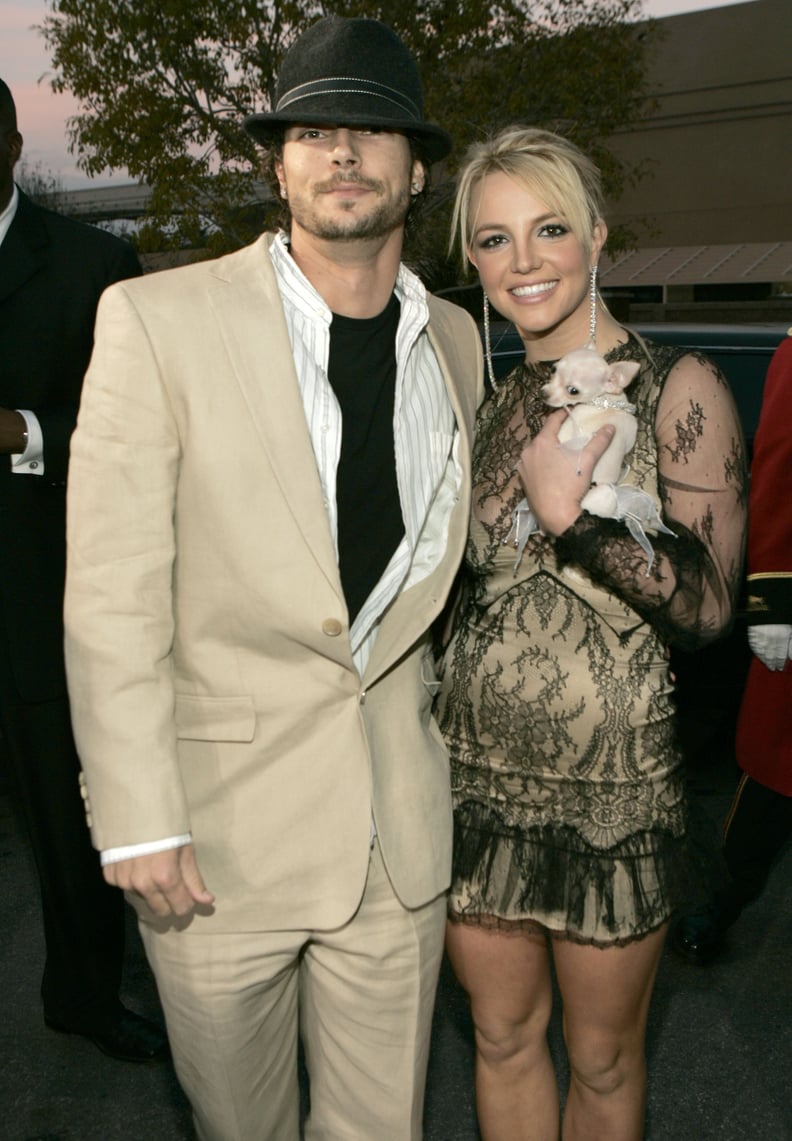 Kevin Federline and Britney Spears at the MGM Grand Garden in Las Vegas, Nevada (Photo by Kevin Mazur/WireImage)