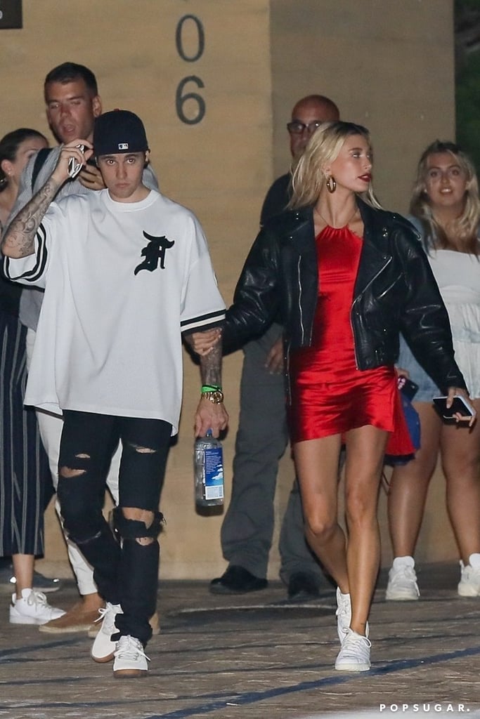 Justin Bieber and Hailey Baldwin at Nobu in Malibu, CA