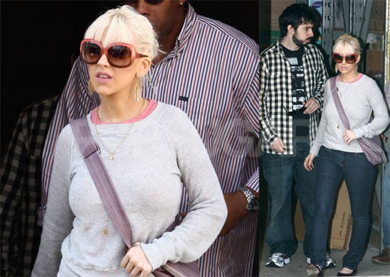 Photos of Christina Aguilera and Jordan Bratman Shopping on Election Day Photos of Christina Aguilera and Jordan Bratman Shopping on Election Day