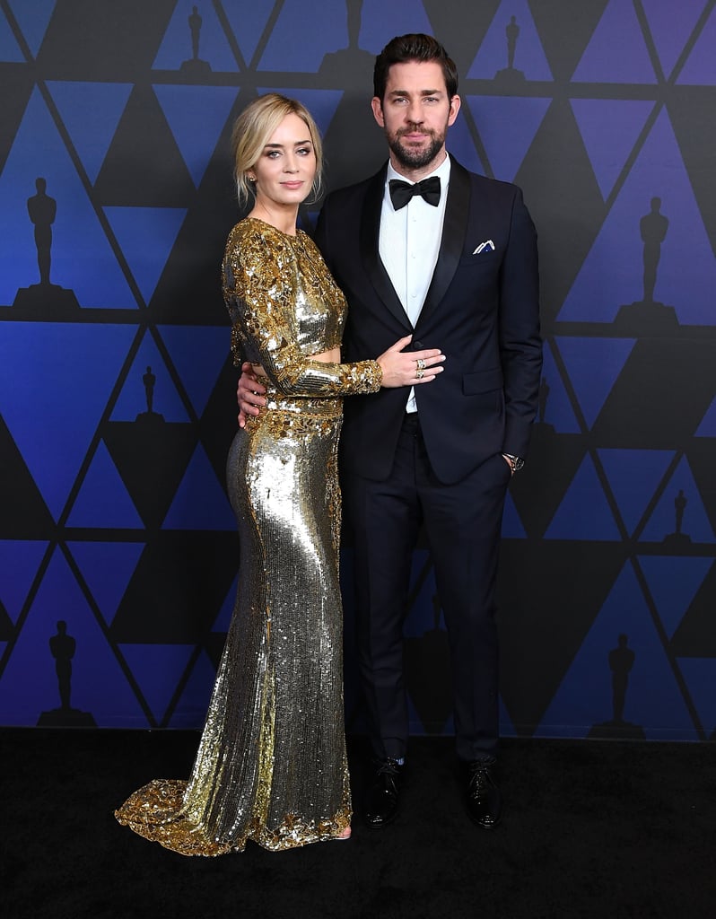 John Krasinski and Emily Blunt at the Governors Awards 2018