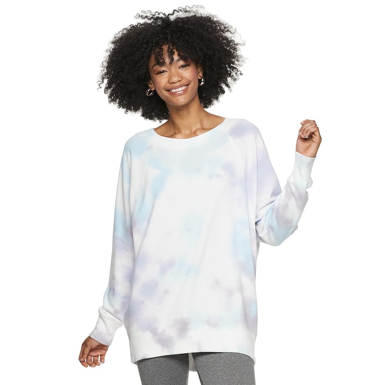 SO Oversized Crew Tunic Sweatshirt