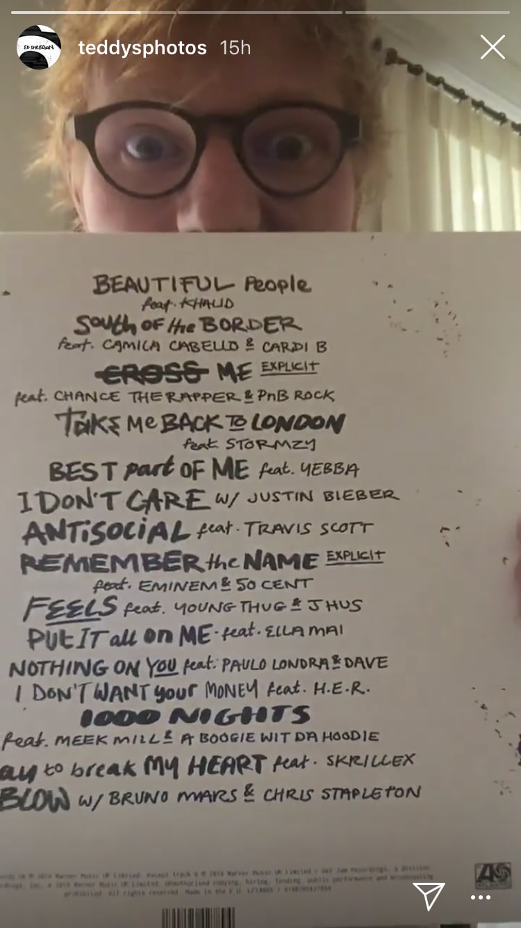 Get Wallpaper Ed Sheeran Announces No 6 Collaborations Project Track List HD