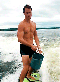 And Here He Is Doing the Ice Bucket Challenge While Riding Waves