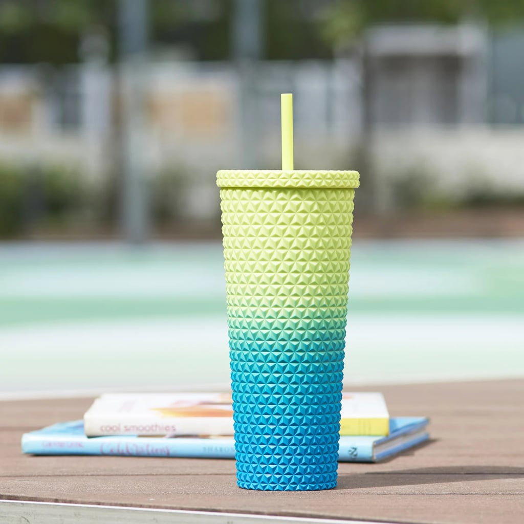 Starbucks Diamond-Studded Ombré Tumbler Dupe w kolorze zielonym