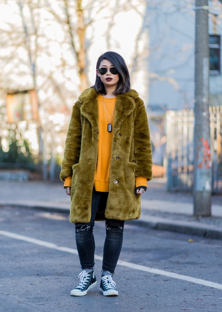 With a Sweater, a Cozy Coat, and Jeans