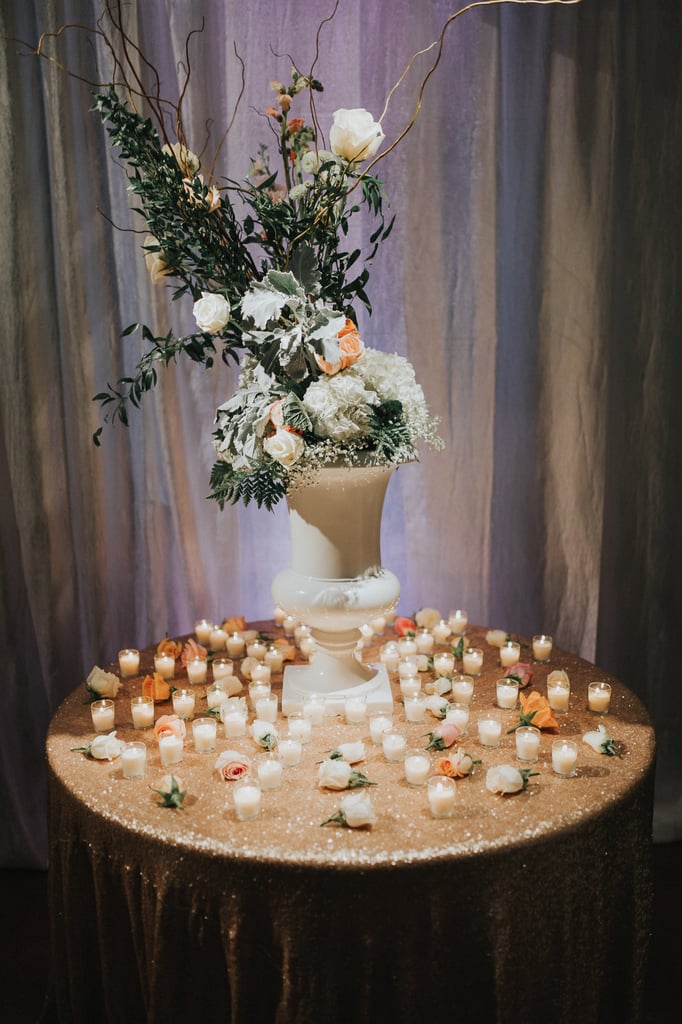 Elegant Wedding Reception With Blush and Gray Colors
