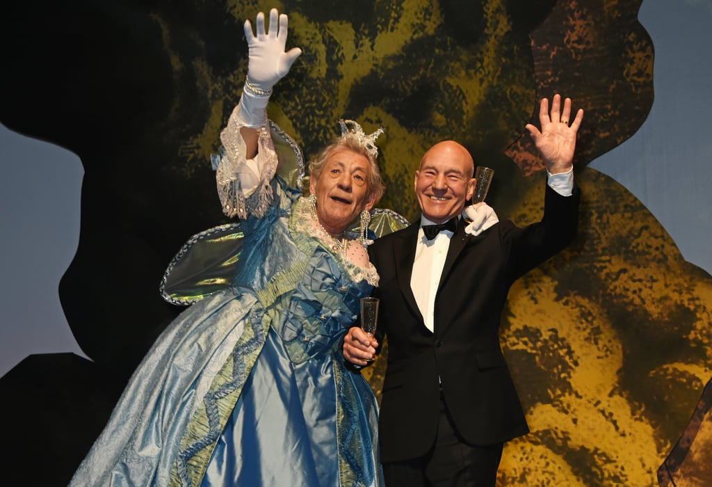 Ian McKellen and Patrick Stewart at Evening Standard Theatre