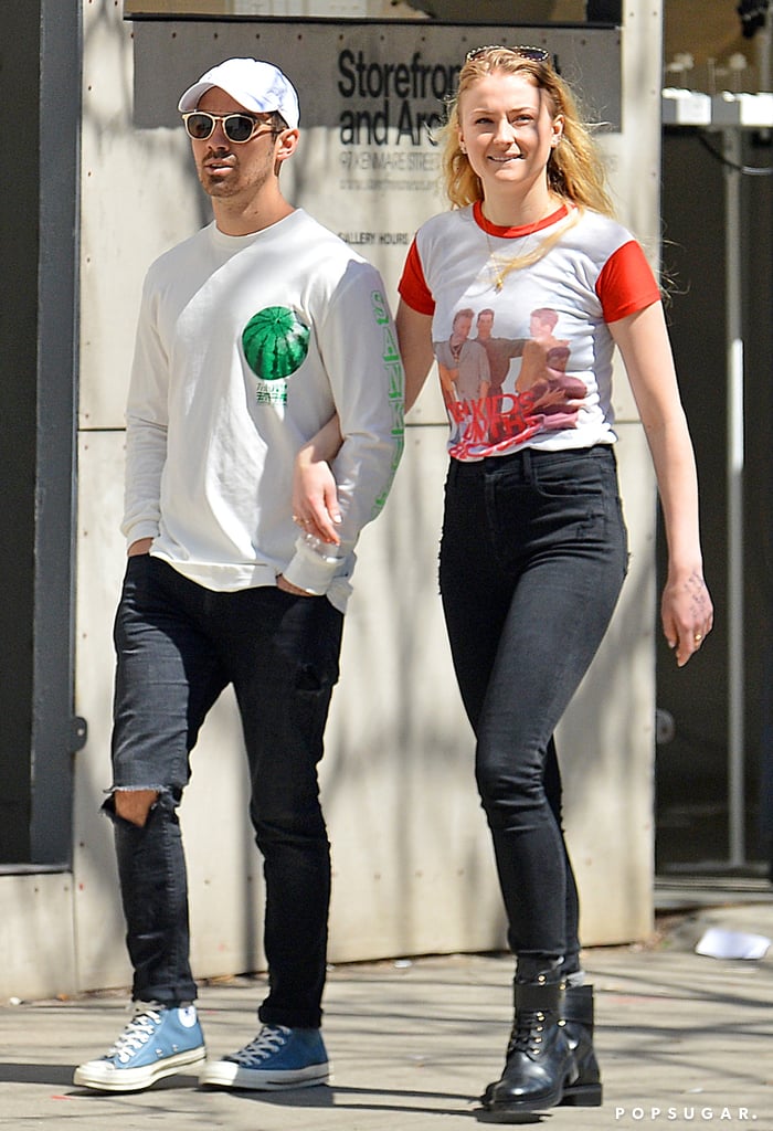 Sophie Turner and Joe Jonas Out in NYC April 2017