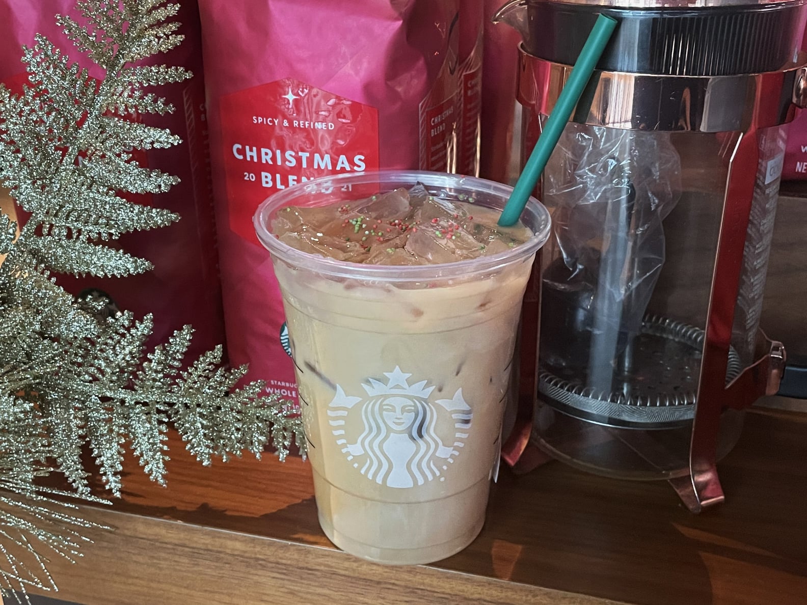 Starbucks Iced Sugar Cookie Almond Milk Latte Review POPSUGAR Food