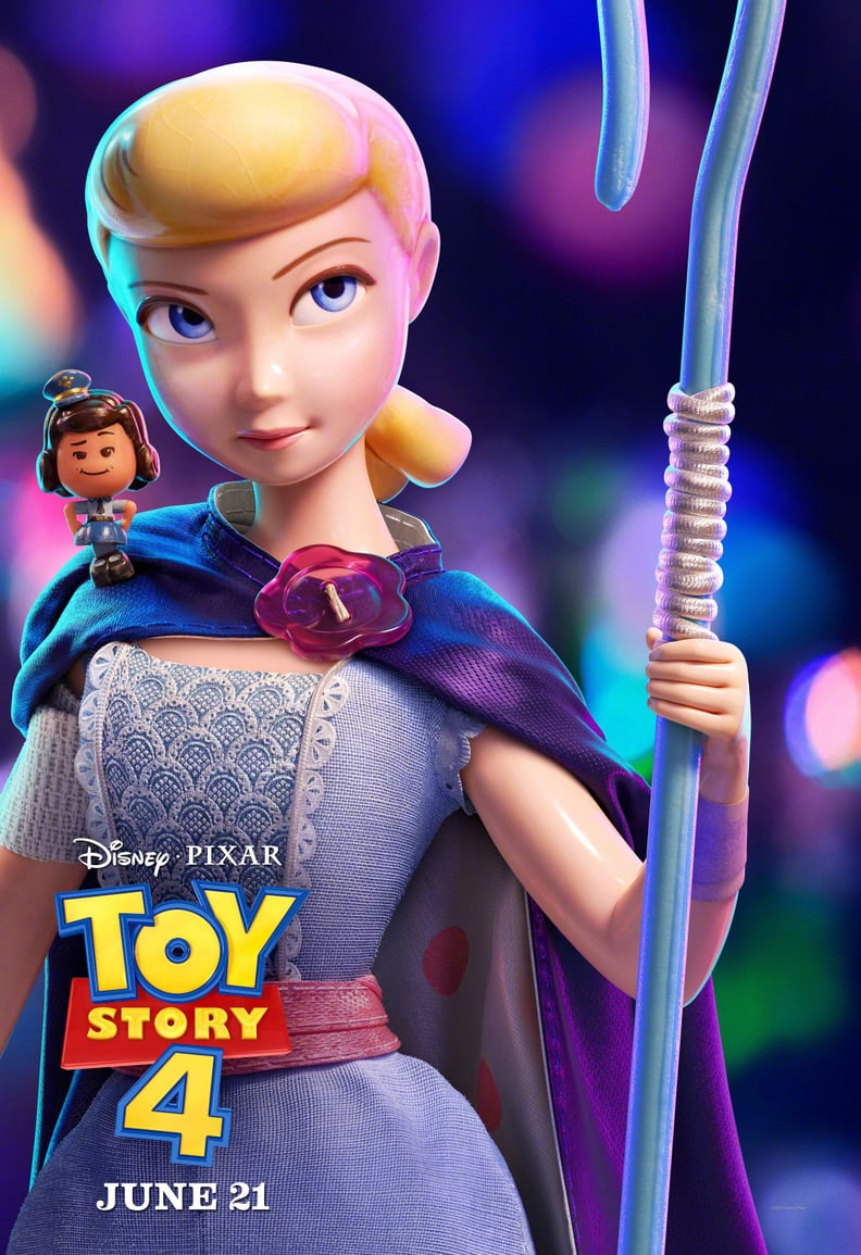 TOY STORY 4, US character poster, from left: Giggle McDimples (voice: Ally Maki), Bo Peep (voice: Annie Potts), 2019.  Walt Disney Studios Motion /courtesy Everett Collection