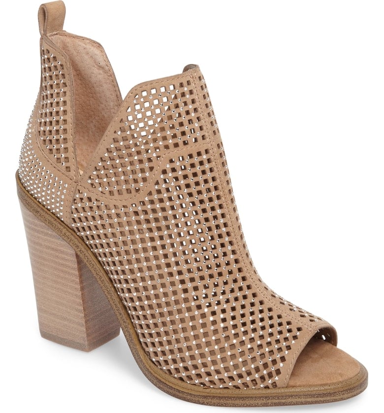 vince camuto peep toe bootie